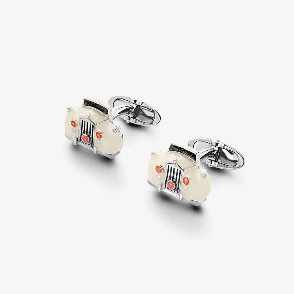 Sterling Silver & Enamel Rolls Royce Cufflinks Sterling Silver 925