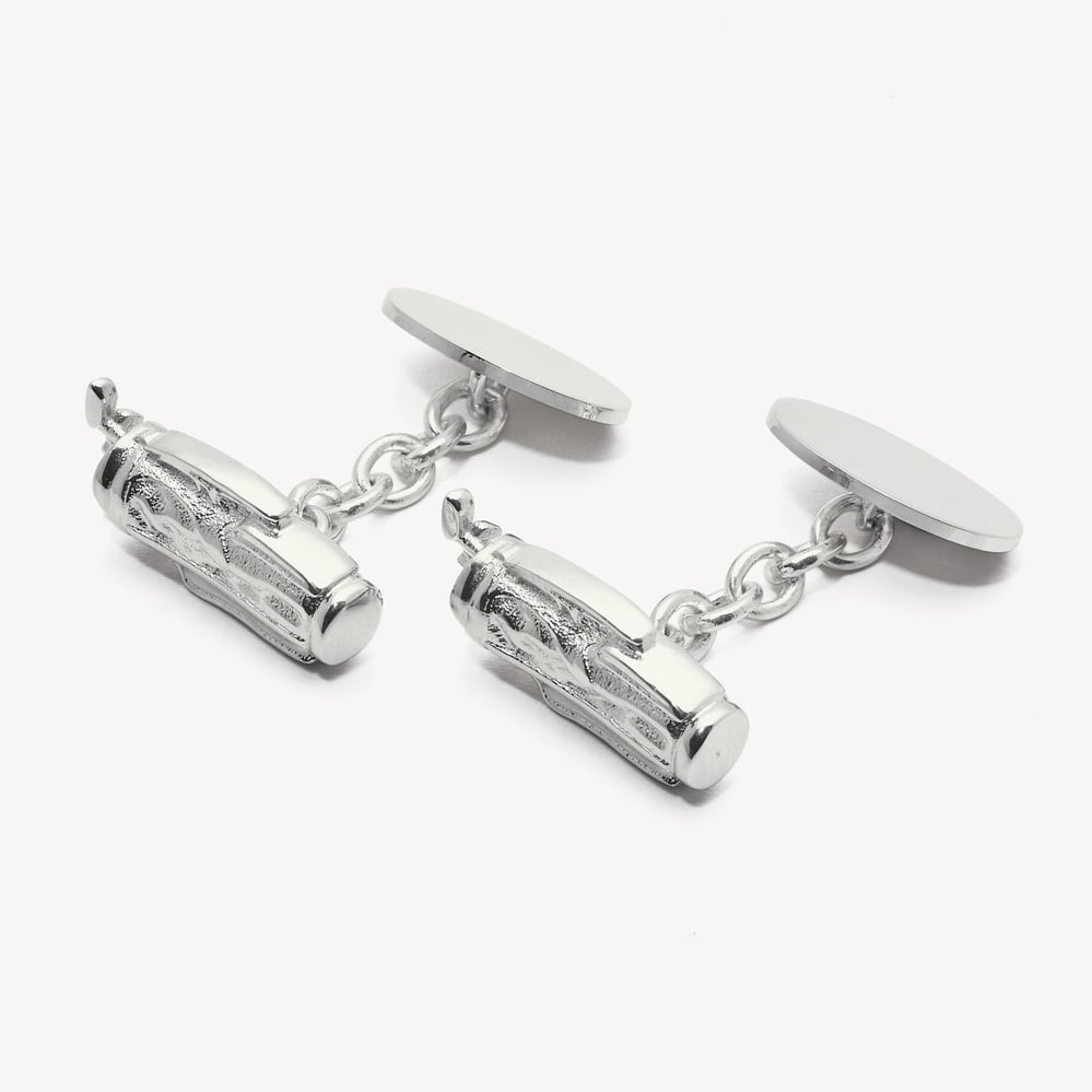 Personalised Sterling Silver Sporting Cufflinks Sterling Silver 925 Golf Bag