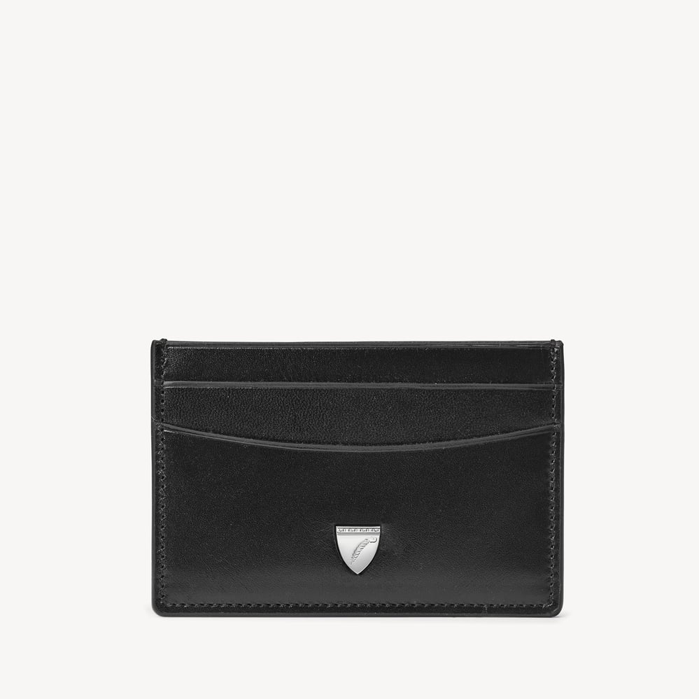 Slim Credit Card Holder Smooth Black