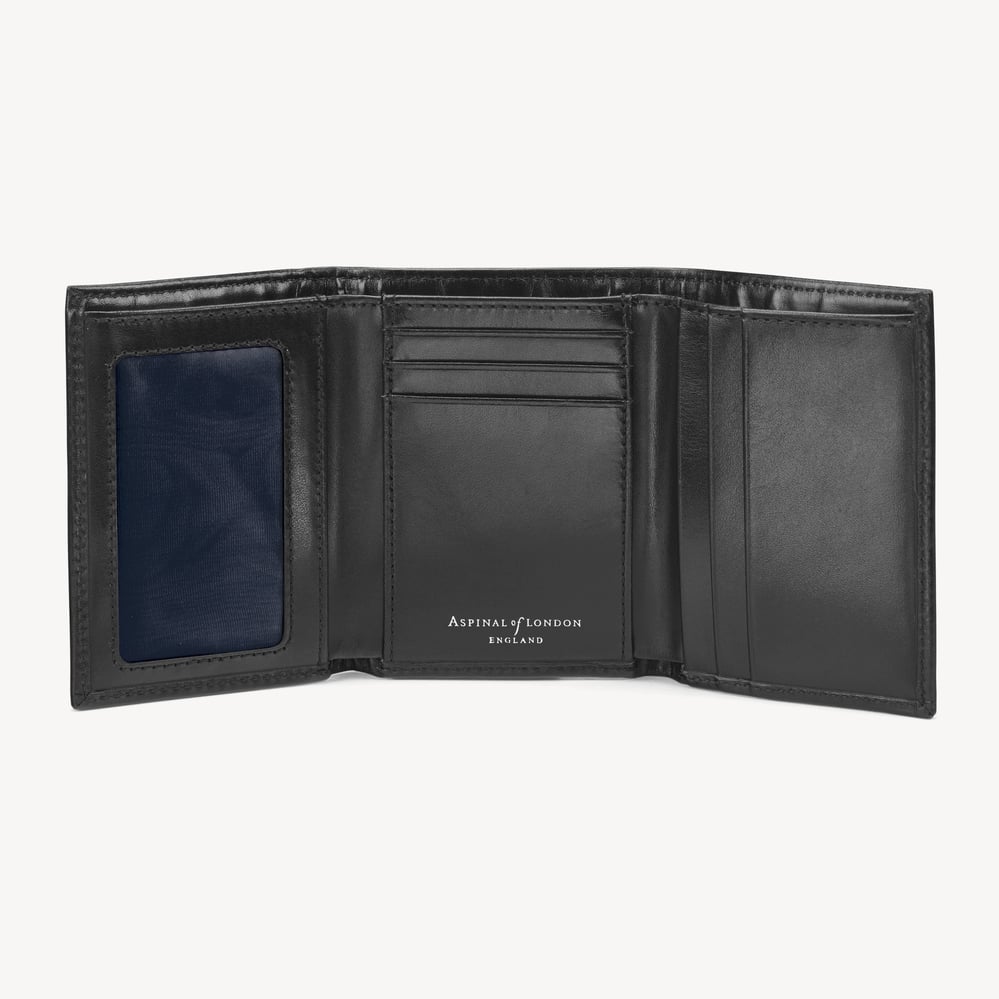 Trifold Wallet Smooth Black