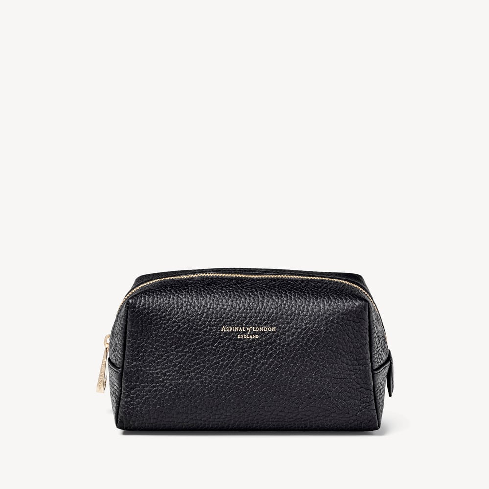 London Makeup Bag Black Pebble