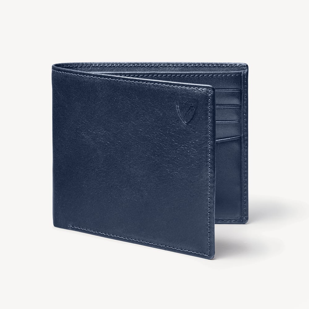8 Card Billfold Wallet Smooth Navy