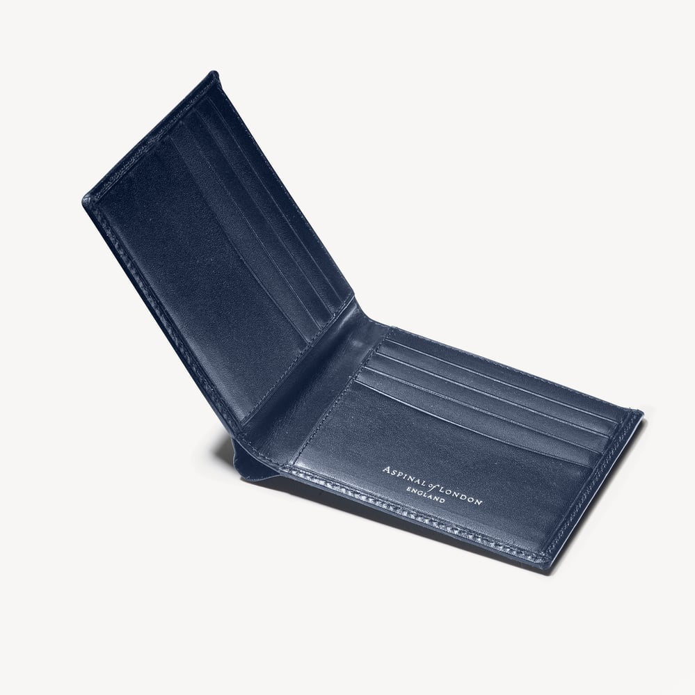 8 Card Billfold Wallet Smooth Navy