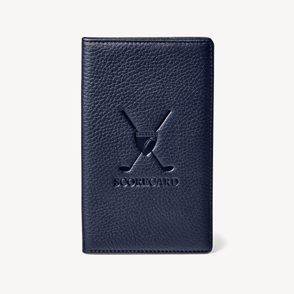Golf Scorecard Holder Navy Pebble