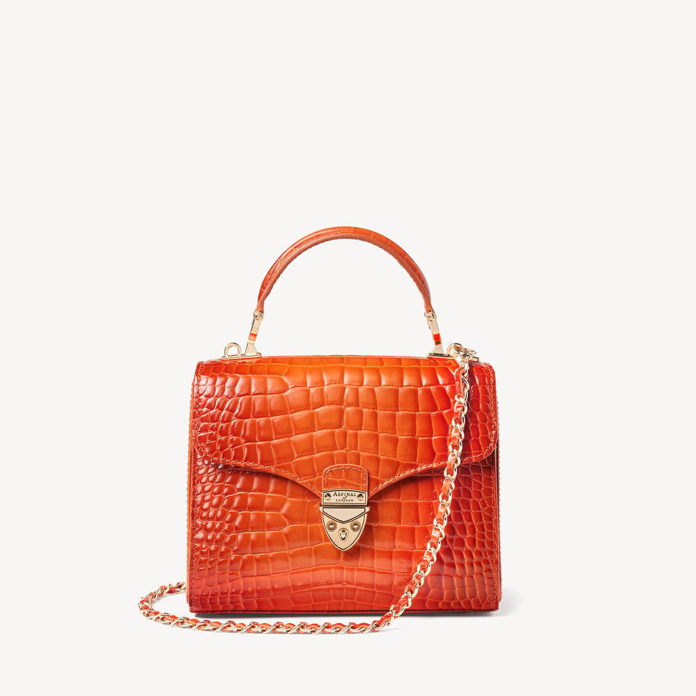 Midi Mayfair® Deep Shine Marmalade Ombre Croc