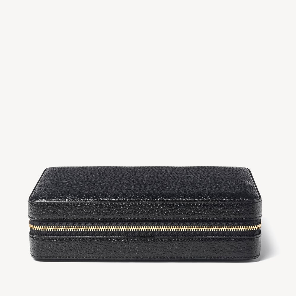 Large Travel Jewellery Case Black Pebble