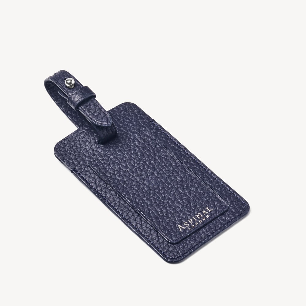 Luggage Tag Navy Pebble