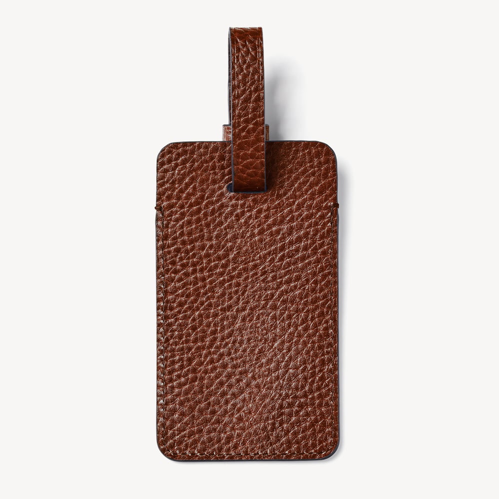 Luggage Tag Tobacco Pebble