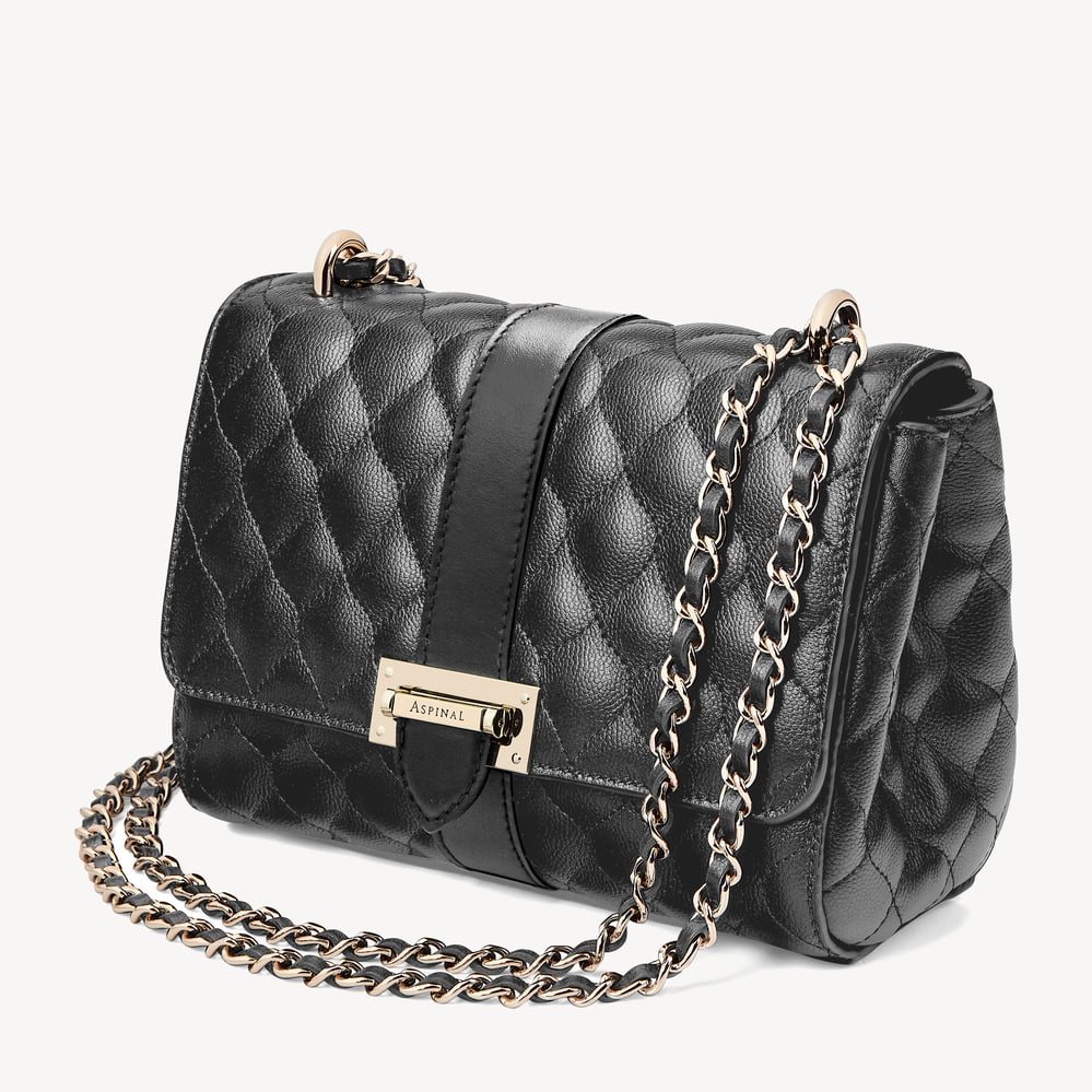 Lottie Black Quilted Kaviar