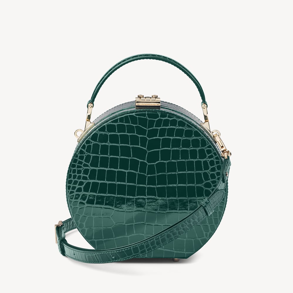 Hat Box Evergreen Patent Croc