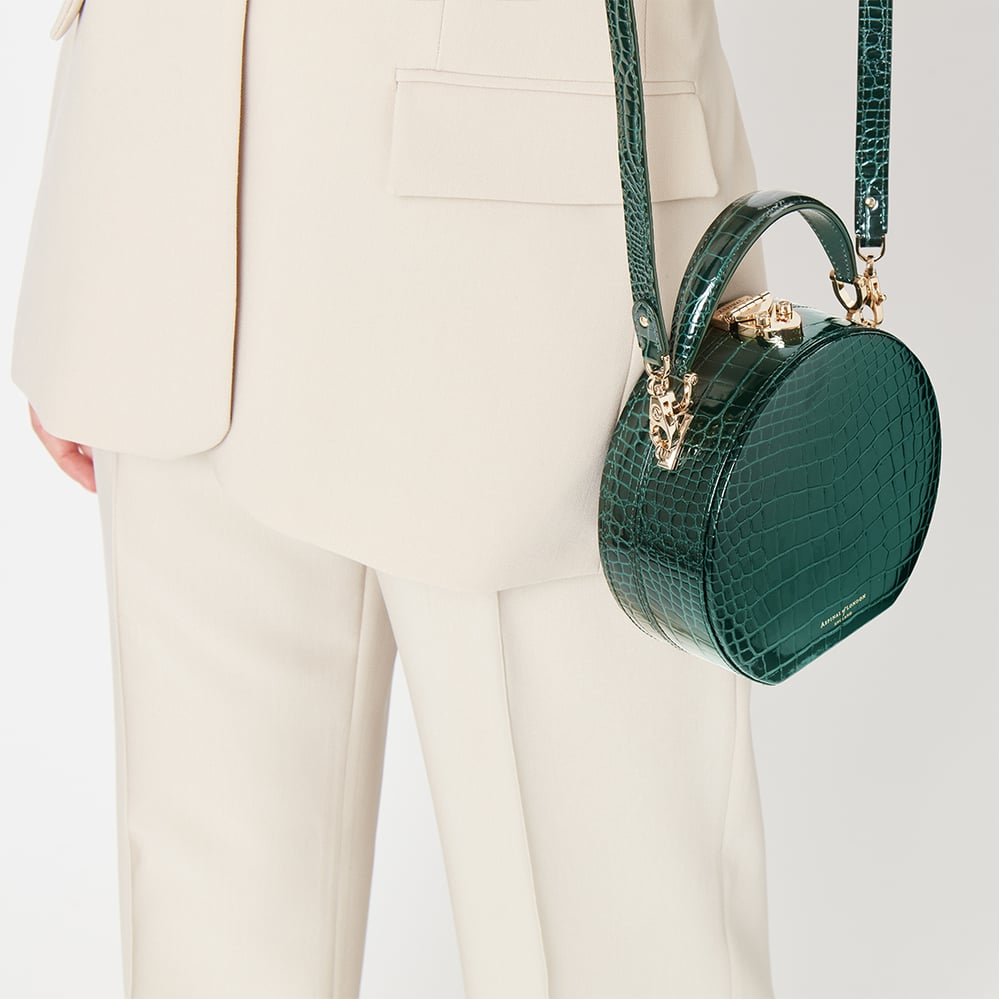 Hat Box Evergreen Patent Croc