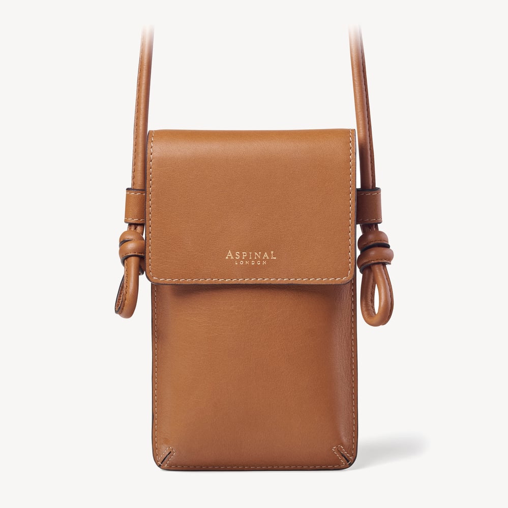 Ella Crossbody Phone Pouch Smooth Tan