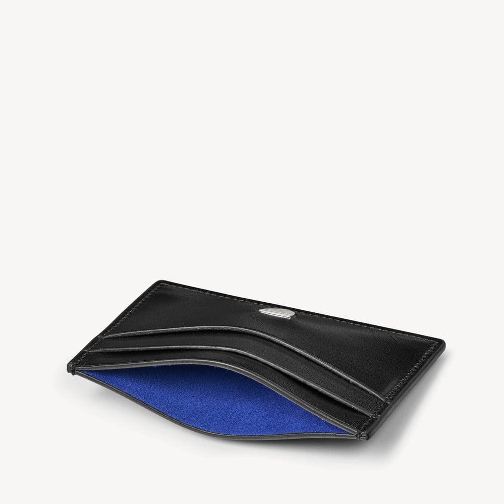 Slim Credit Card Holder Smooth Black