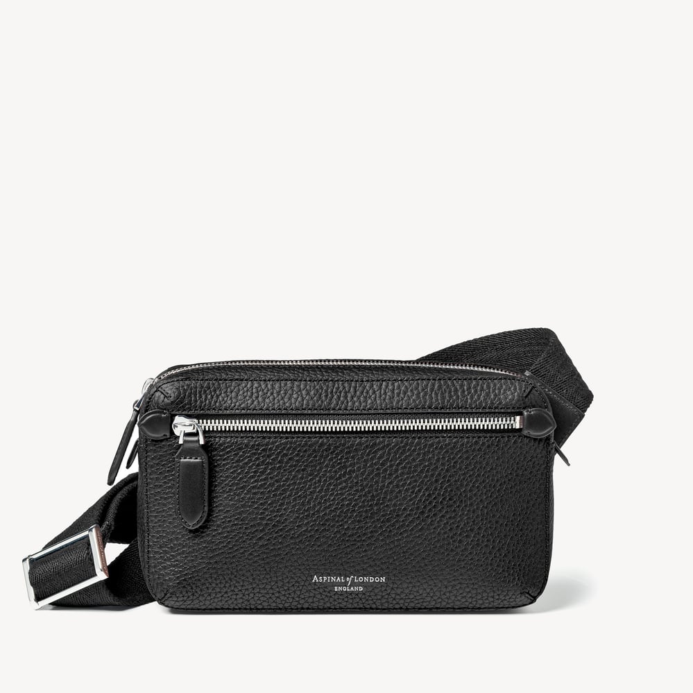 Reporter Compact Crossbody Black Pebble