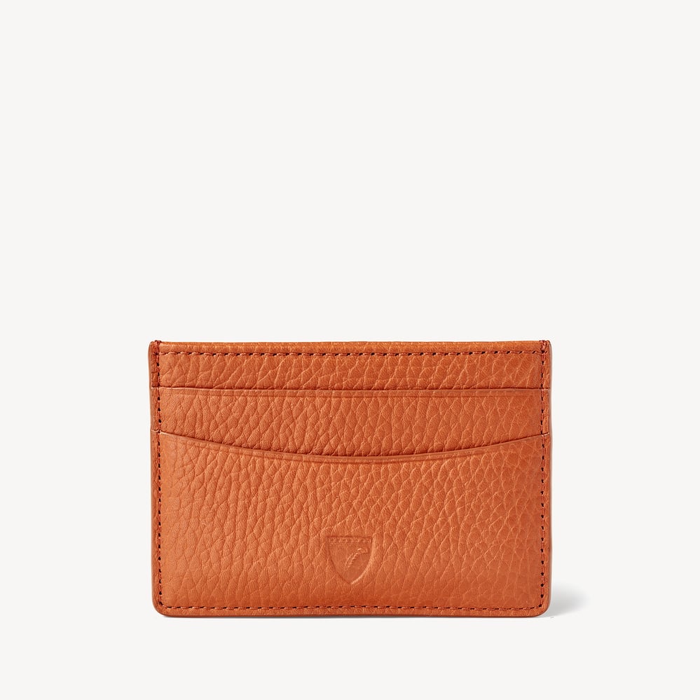 Slim Credit Card Holder Marmalade Pebble