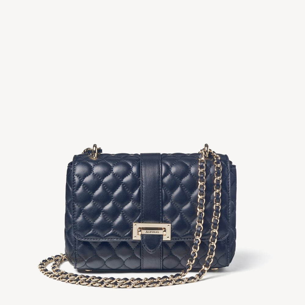 Lottie Navy Quilted Nappa