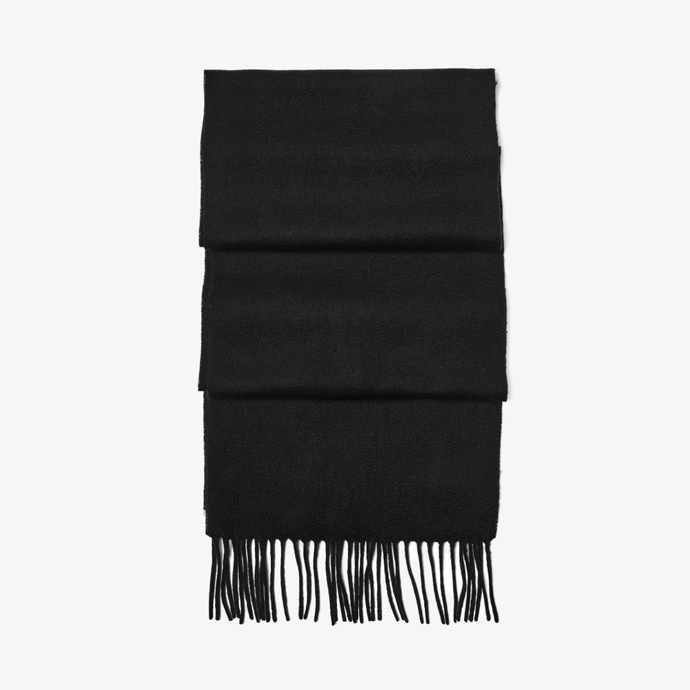 Pure Cashmere Scarf Black Cashmere