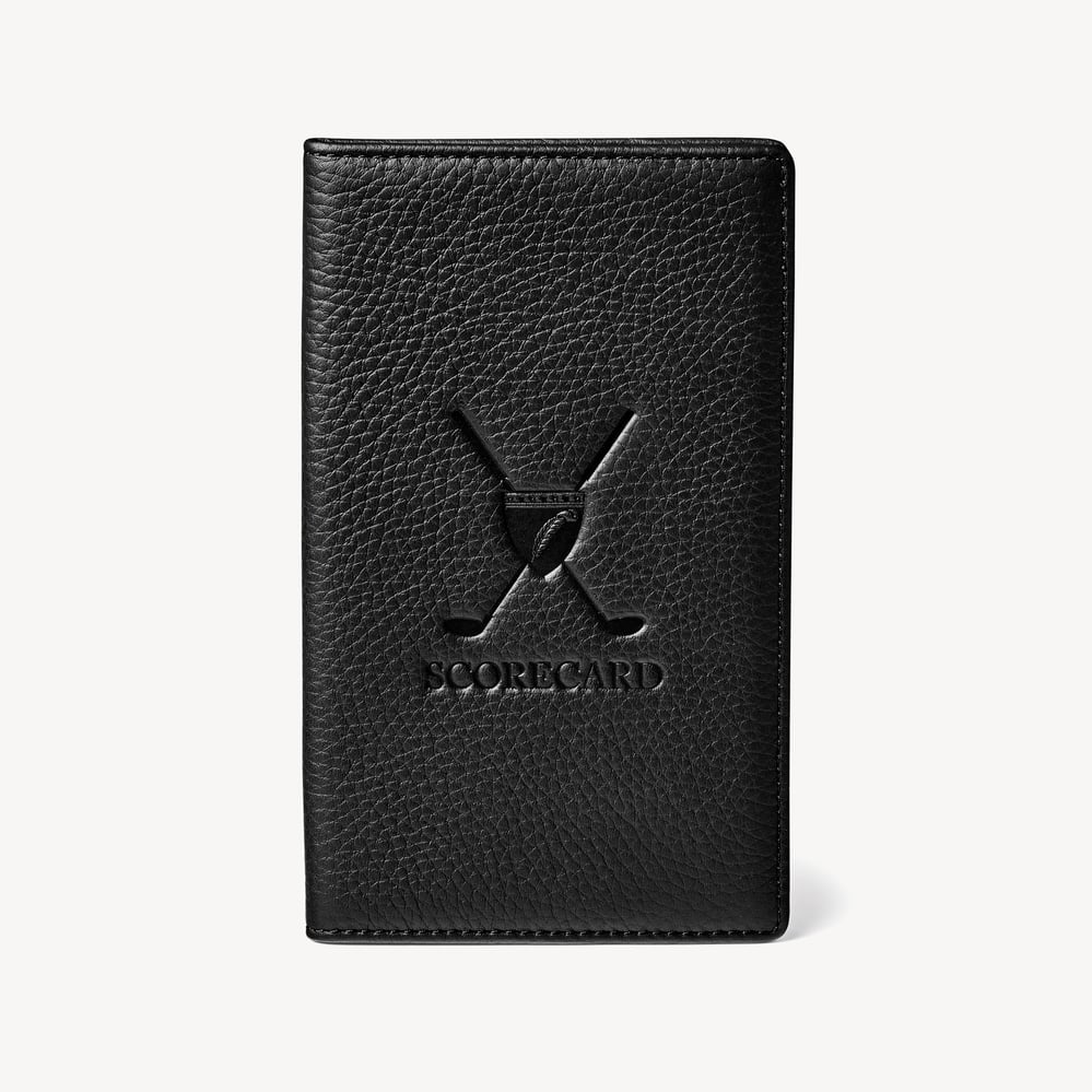 Golf Scorecard Holder Black Pebble