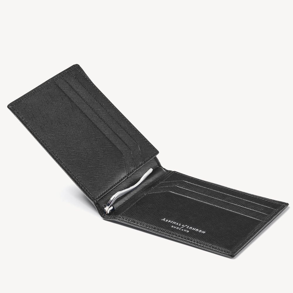 Billfold RFID Wallet Black Saffiano
