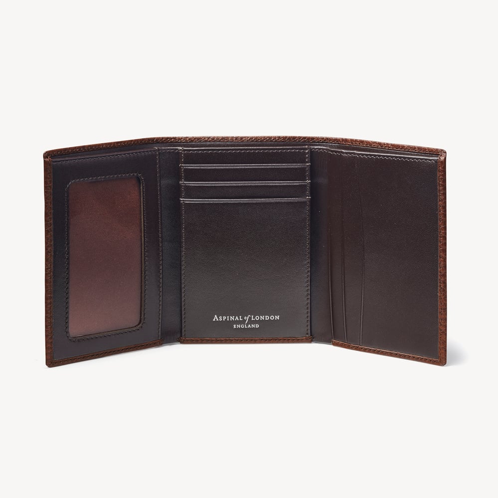 Trifold Wallet Tobacco Pebble