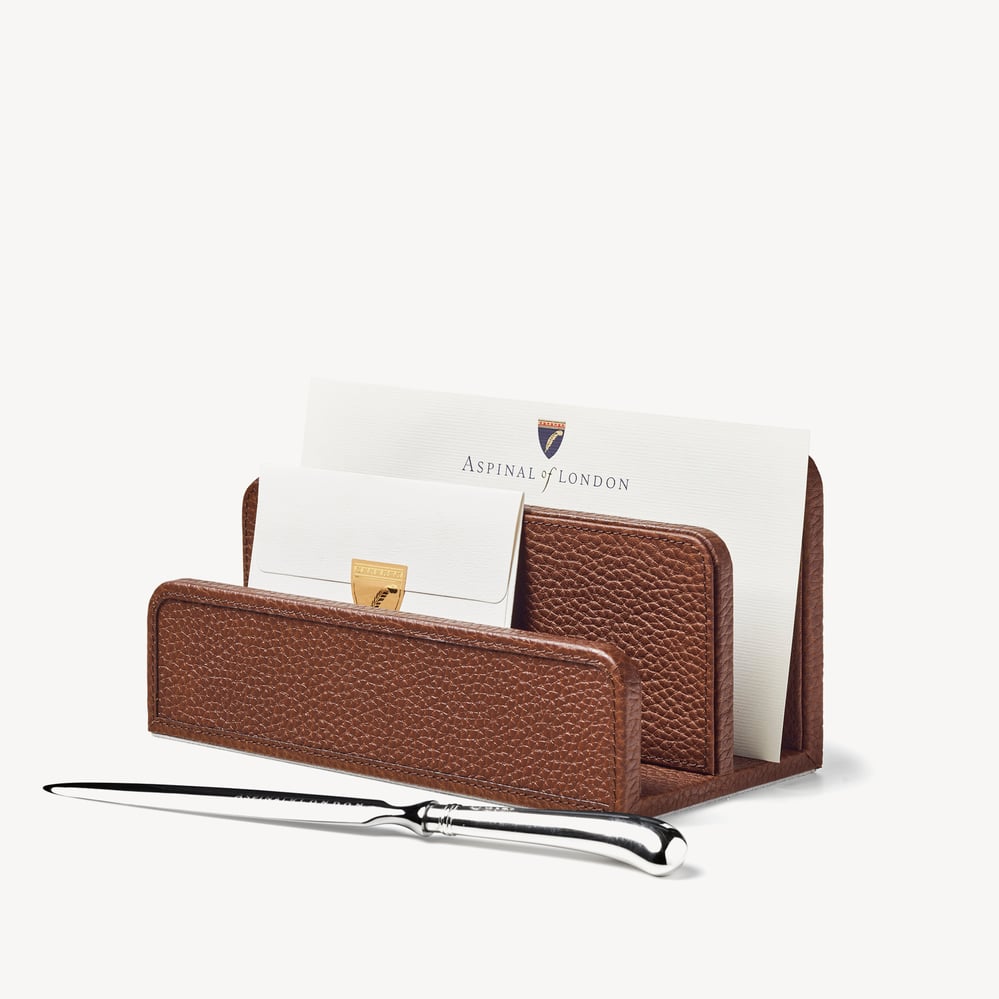 Letter Rack Tobacco Pebble