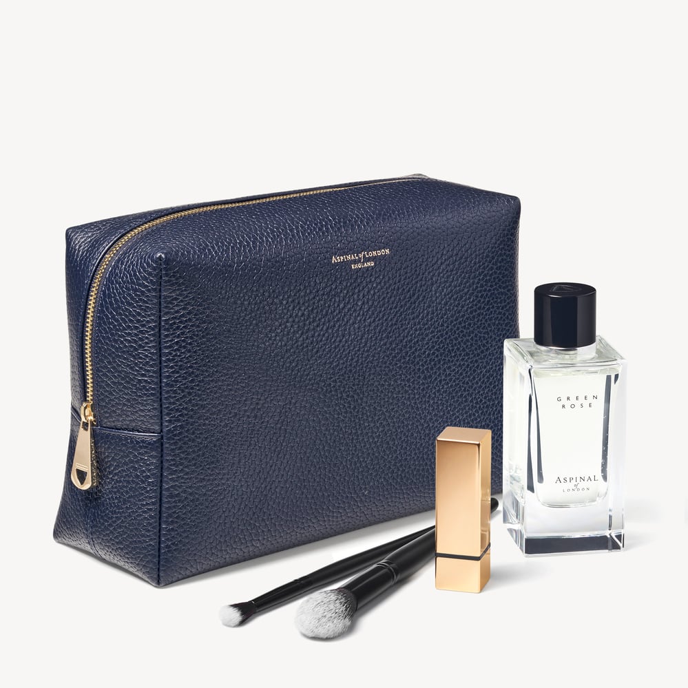 London Toiletry Bag Navy Pebble