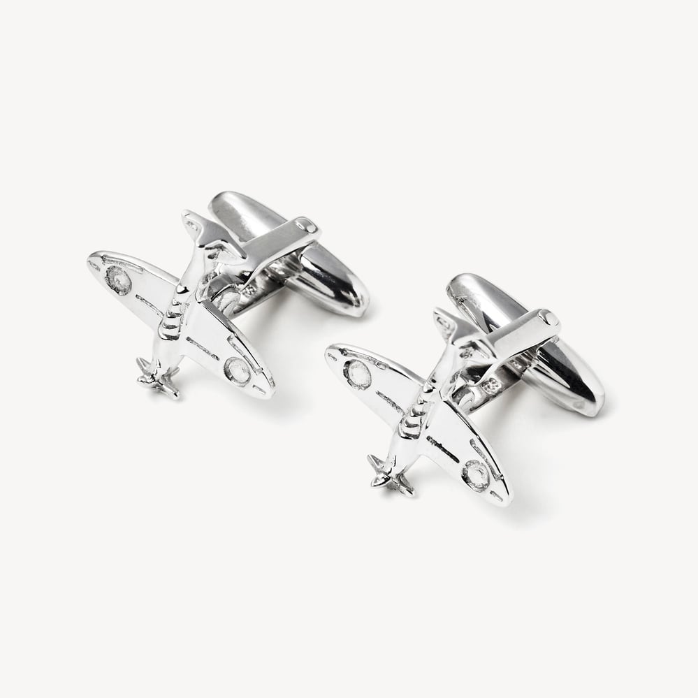 Sterling Silver Spitfire Cufflinks Sterling Silver 925
