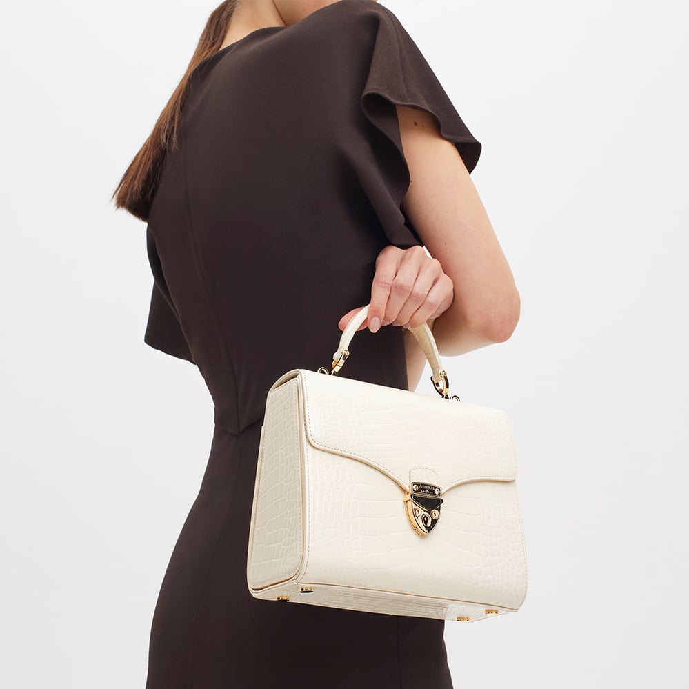 Mayfair® Ivory Patent Croc