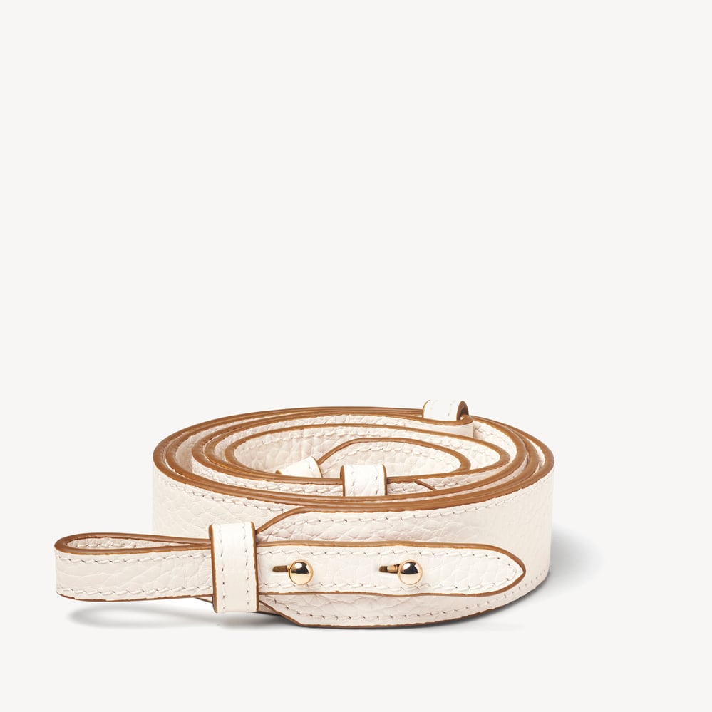 Ella Bag Strap Ivory Pebble