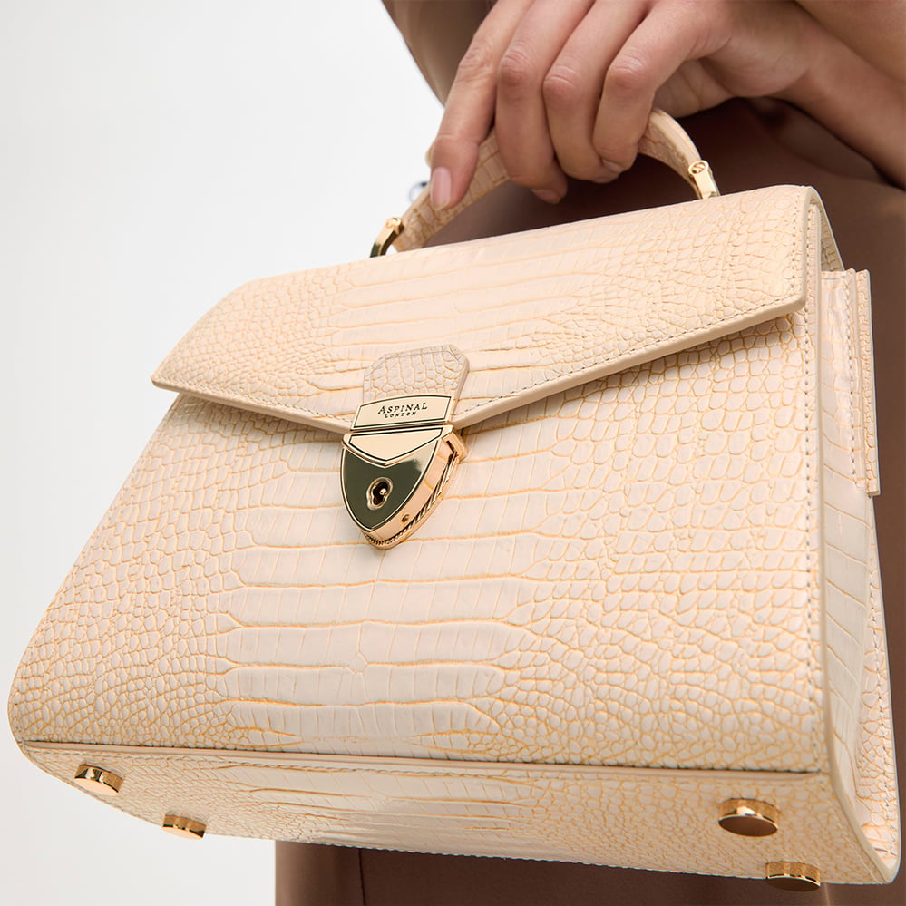 Midi Mayfair® 2 Champagne Metallic Croc