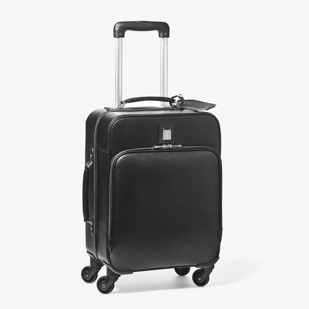 Connaught Cabin Case Black Saffiano