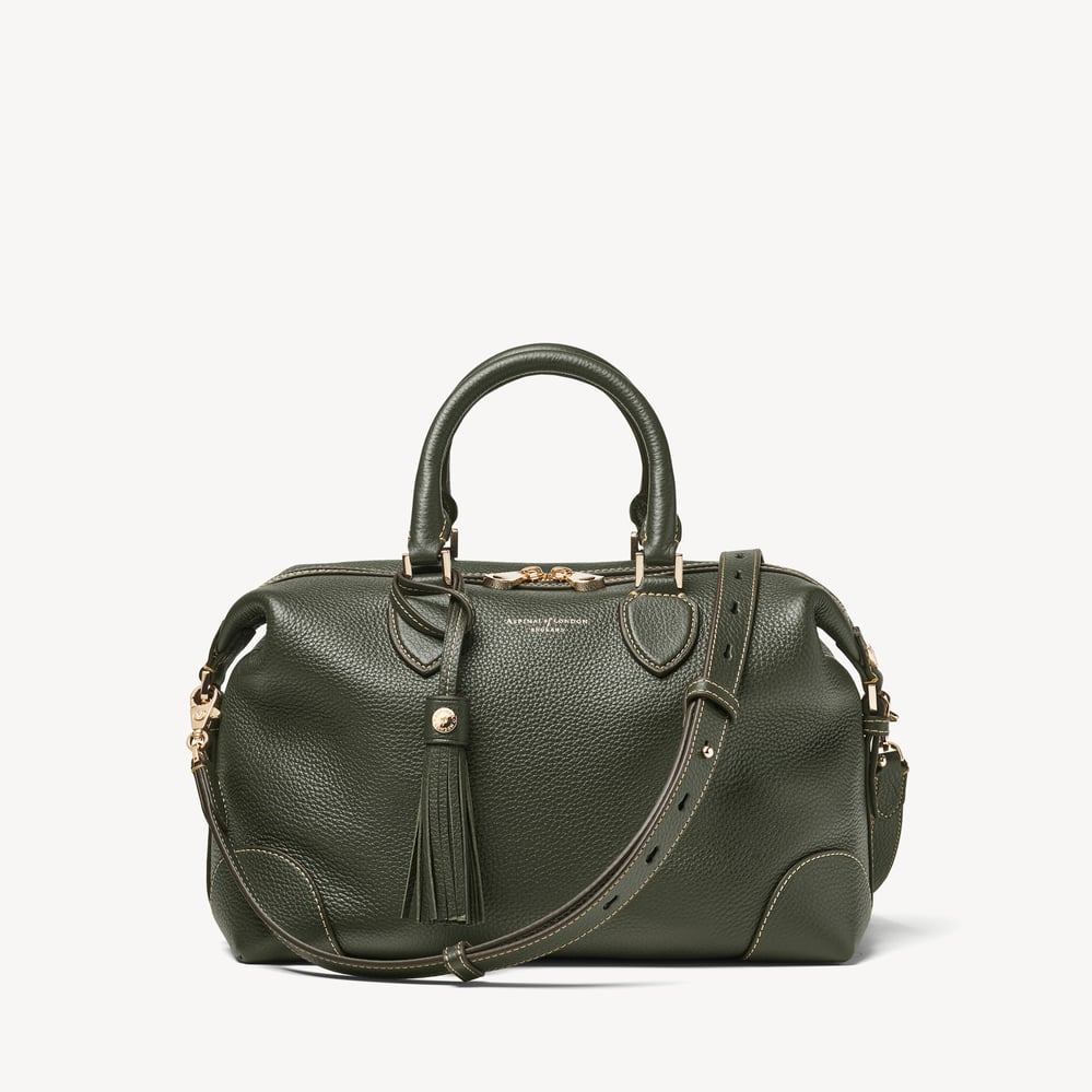 Hudson Midi Forest Green Milled Pebble