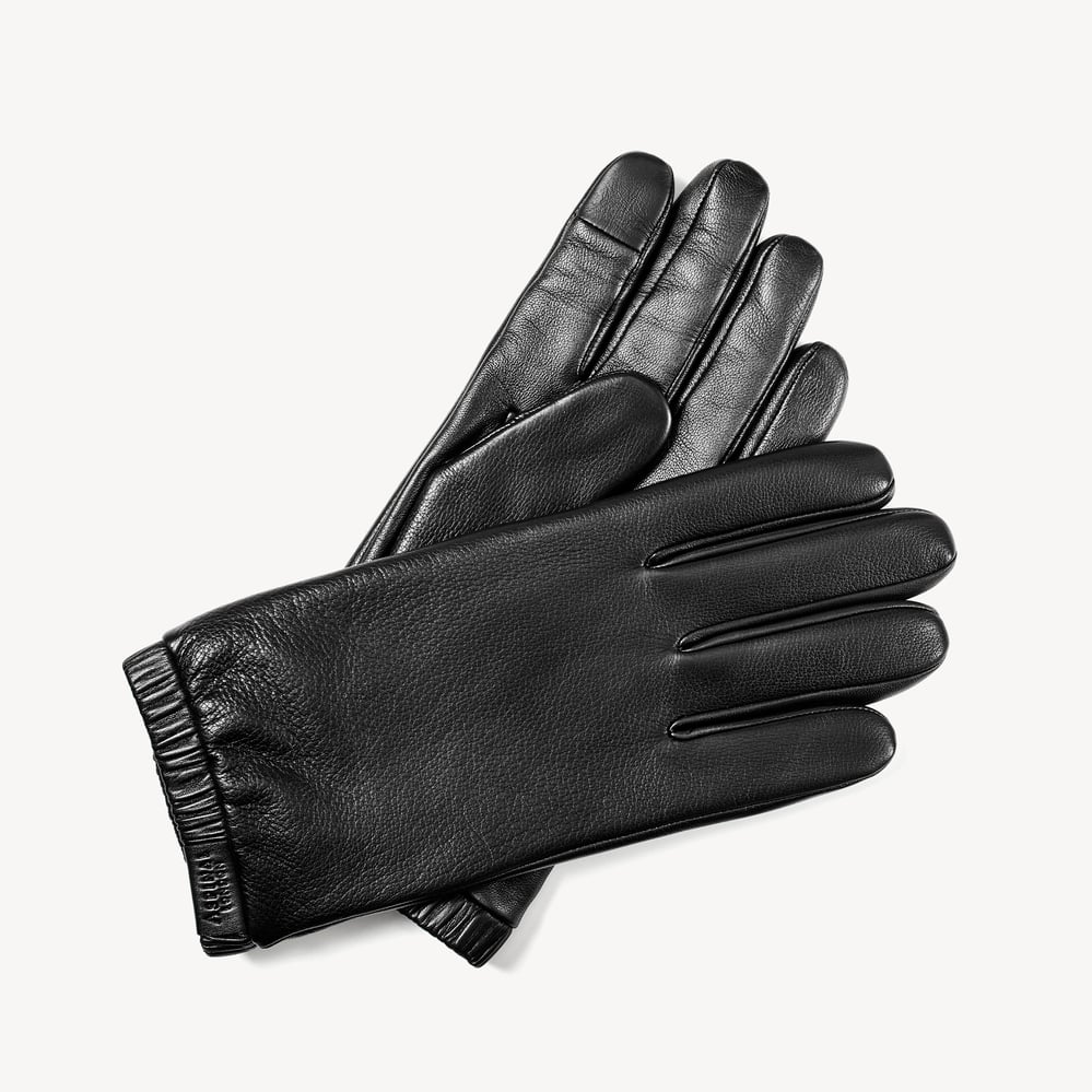 Men's Weekend Leather Gloves Black Nappa