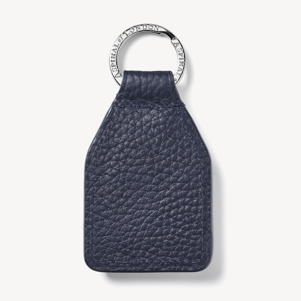 Shield Plaque Keyring Navy Pebble