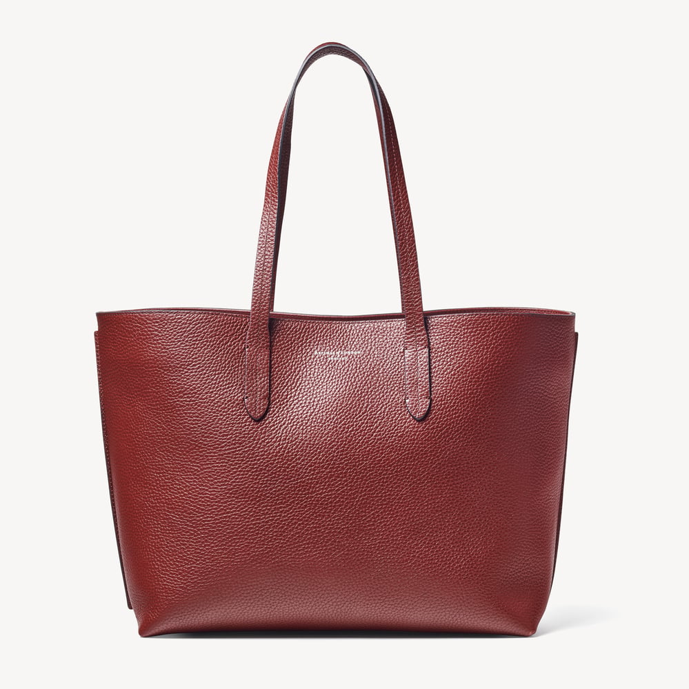 East West Tote Merlot Pebble