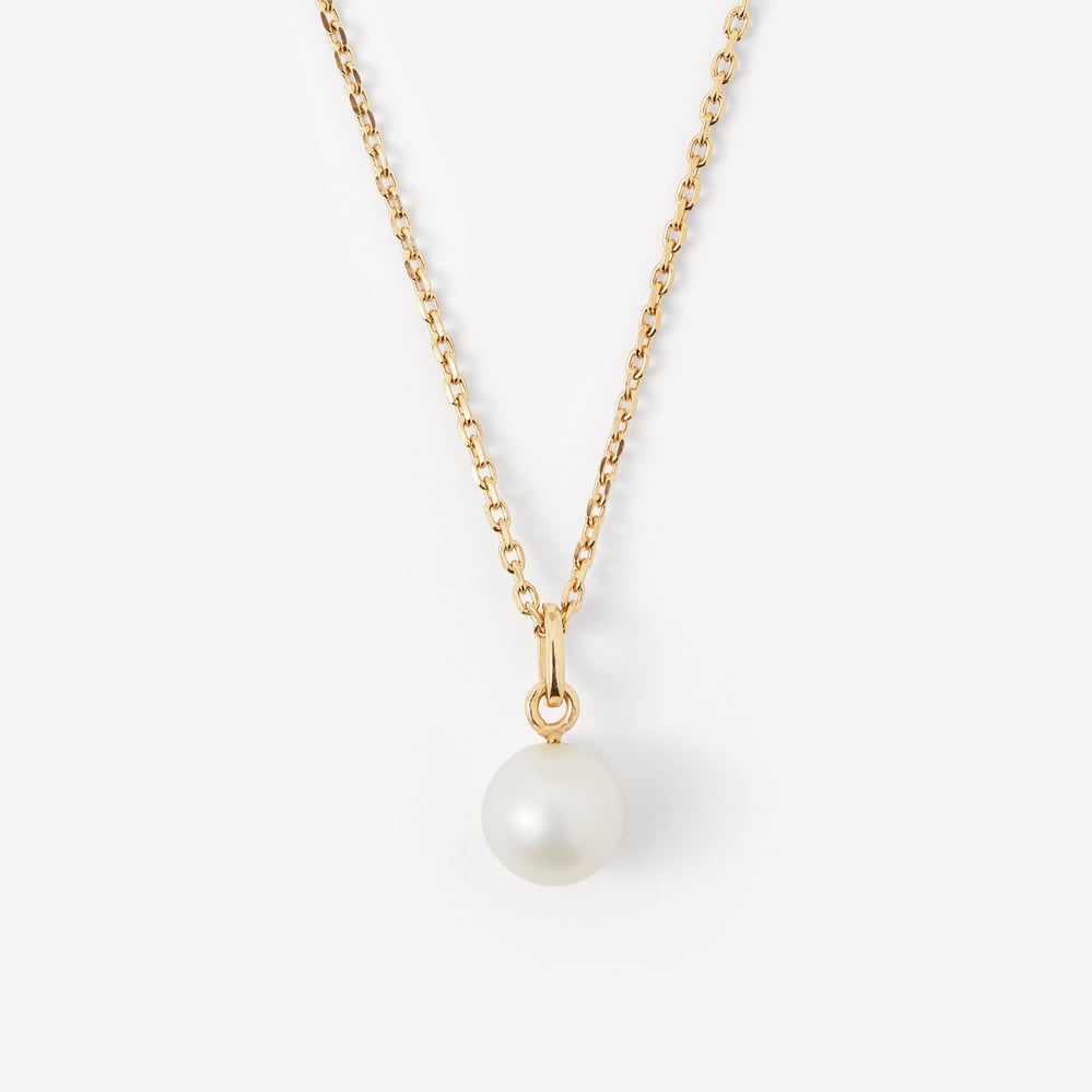 Pearl Pendant Necklace Freshwater Pearl & 18ct Gold Vermeil