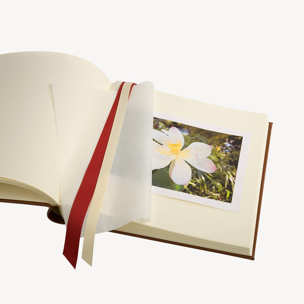 12-inch Leather Photo Album Black Pebble