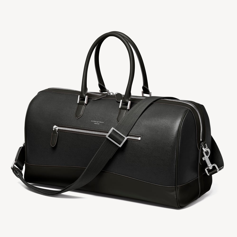 City Holdall Black Saffiano