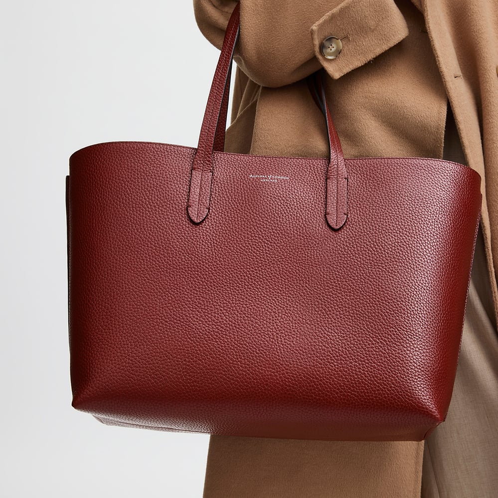 East West Tote Merlot Pebble