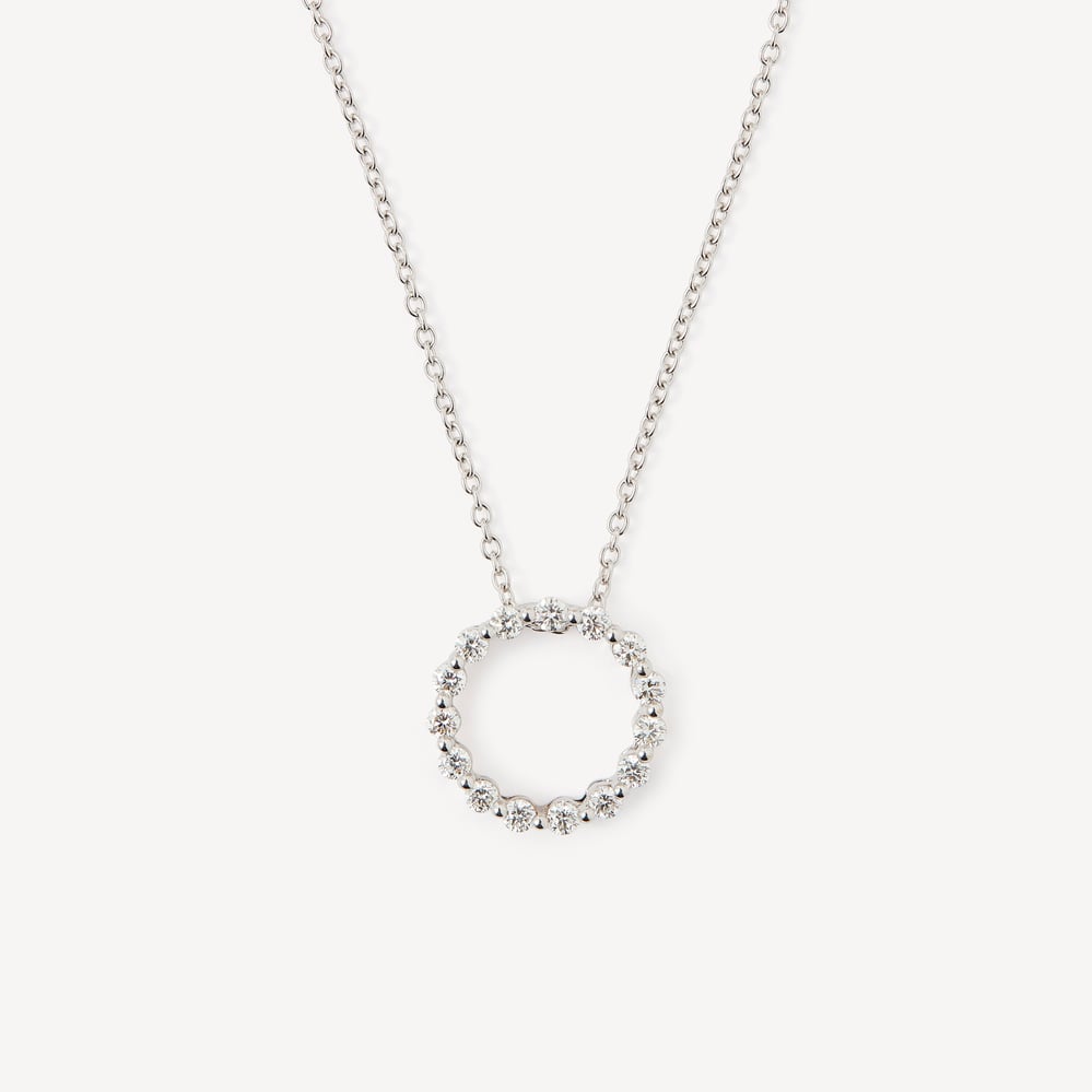Circle of Life Pendant Necklace 0.38ct Diamond