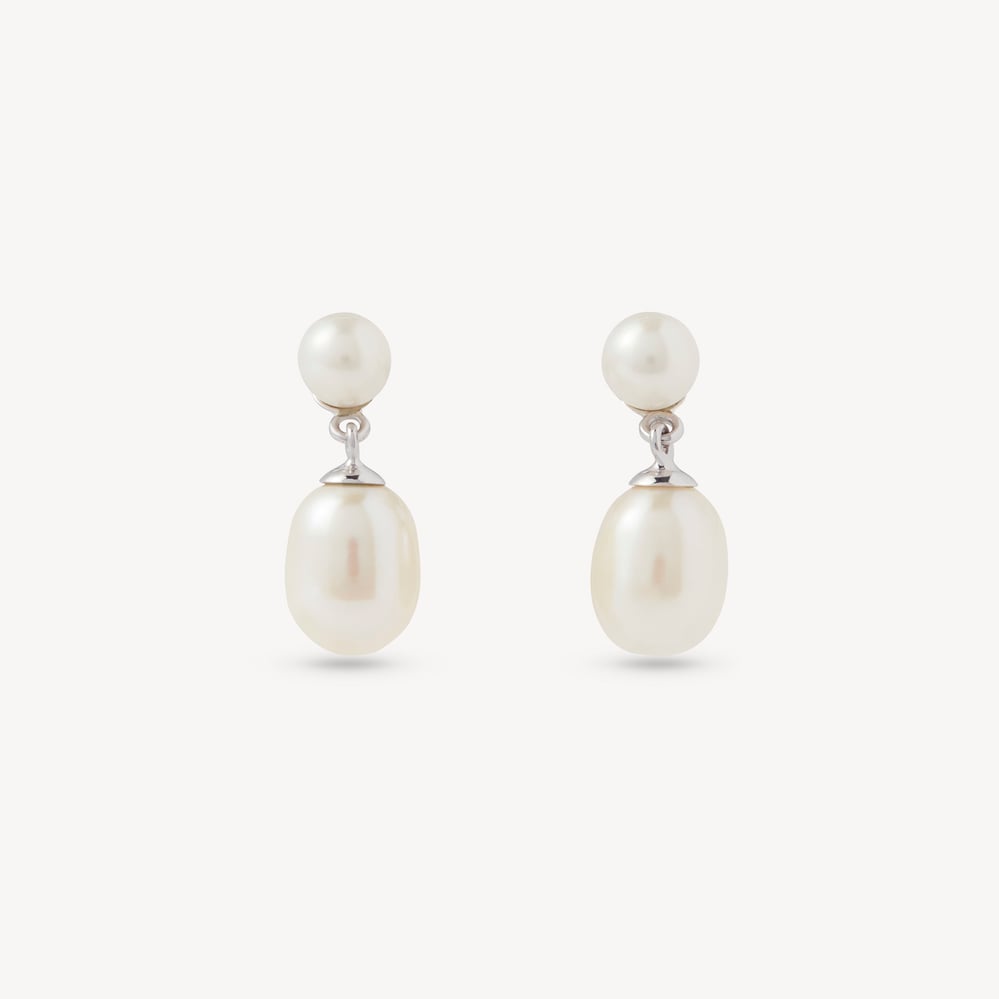 Pearl Dropper Earrings Freshwater Pearl