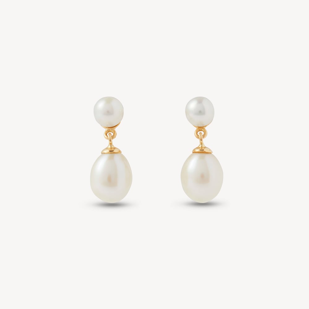 Pearl Dropper Earrings Freshwater Pearl