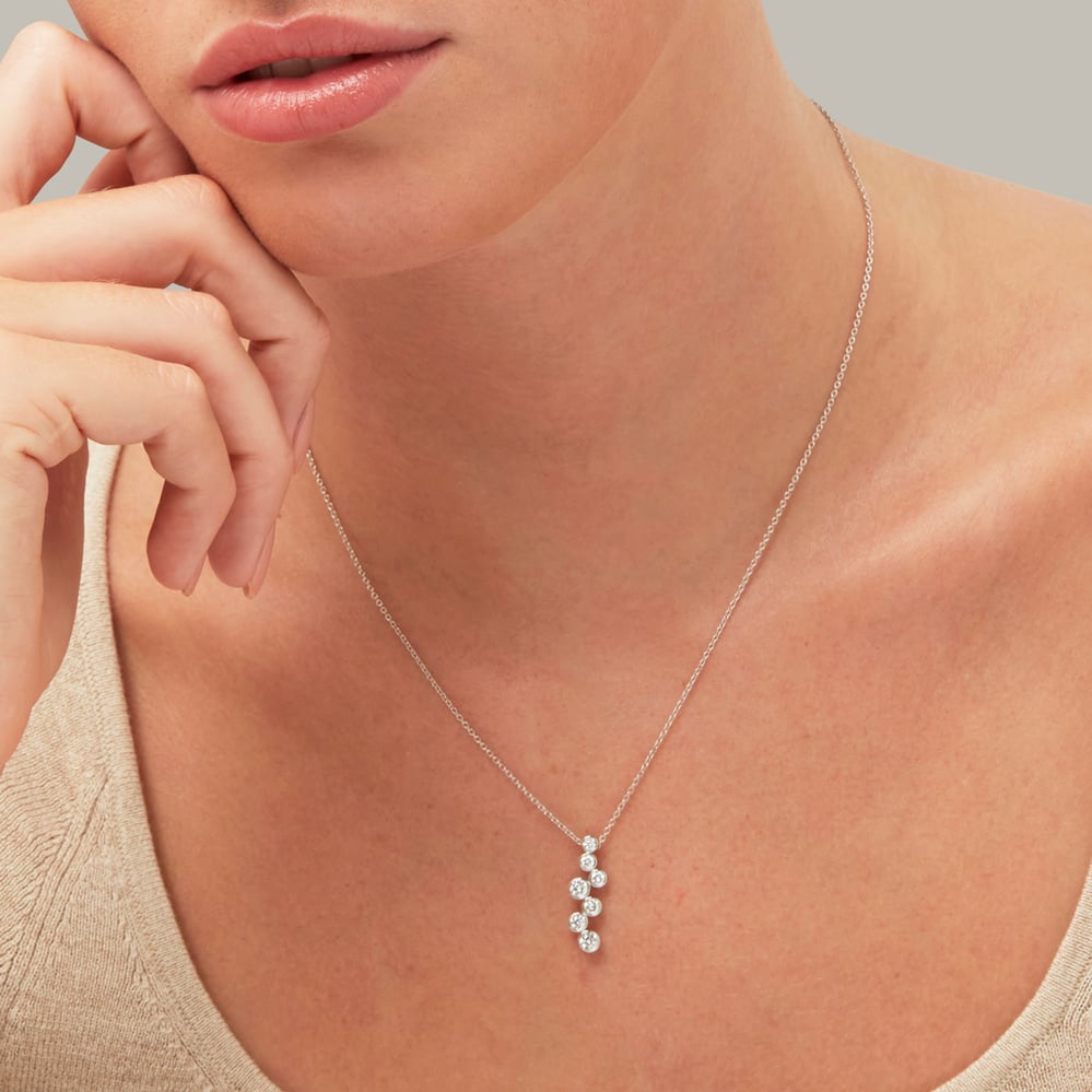 Diamond Pendant Necklace 0.80ct Diamond
