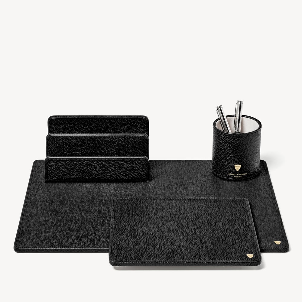 Desk Set Collection Black Pebble