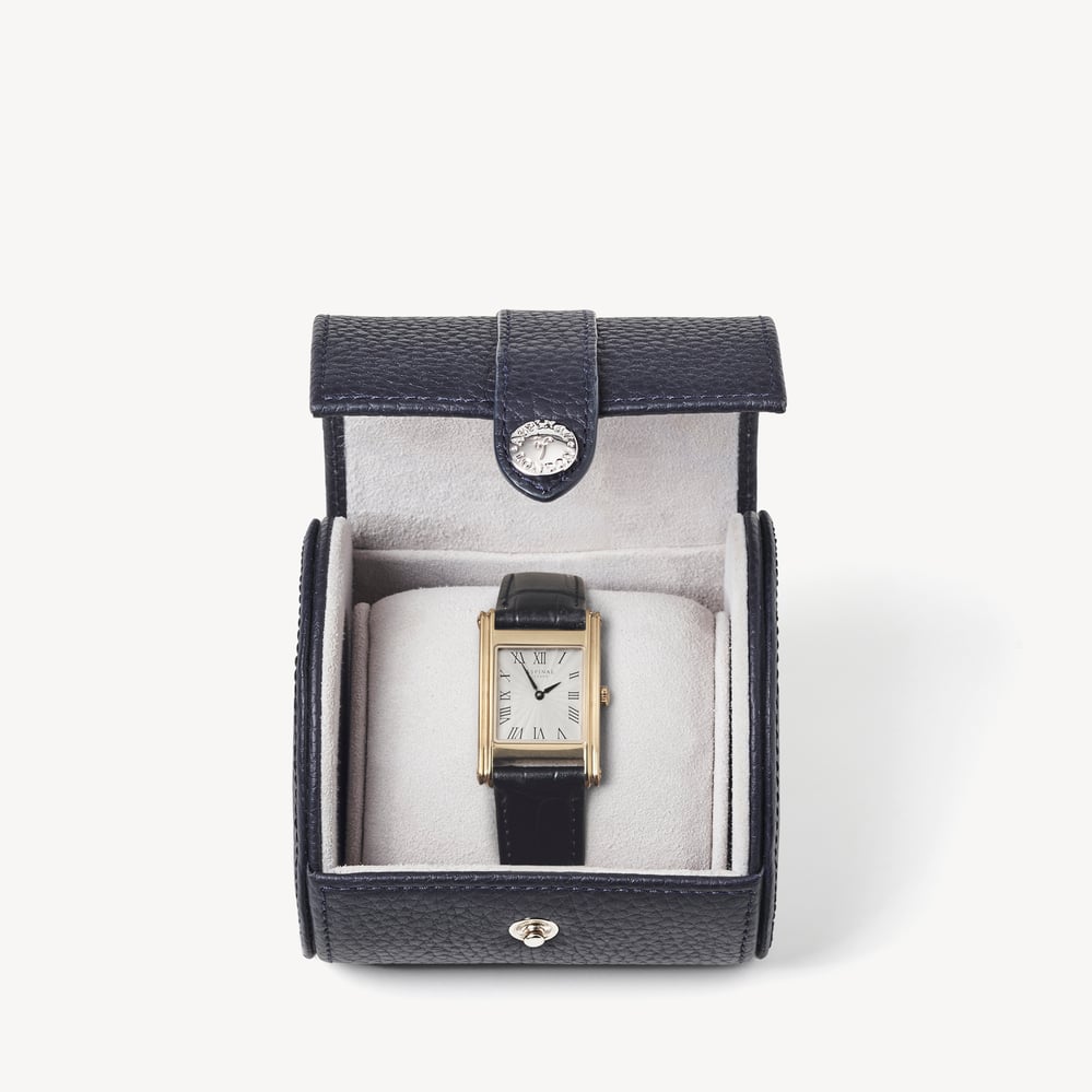 Travel Watch Roll Navy Pebble