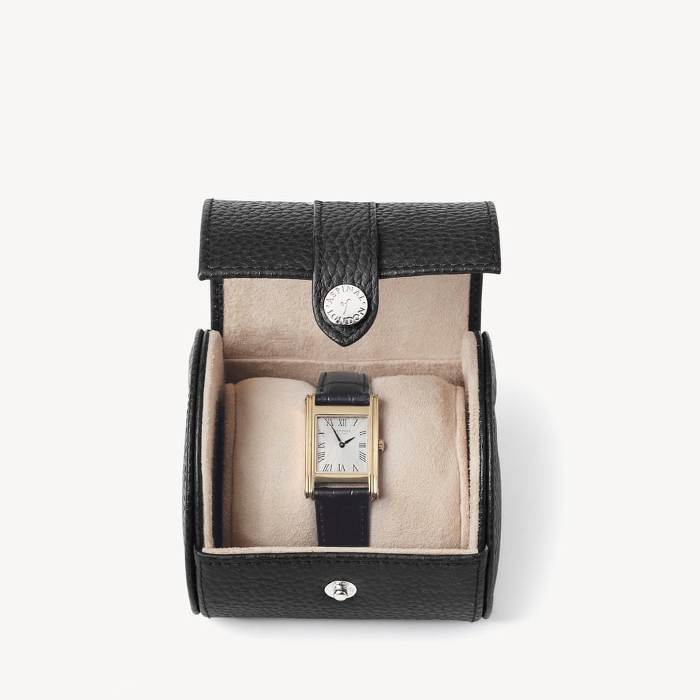 Travel Watch Roll Black Pebble