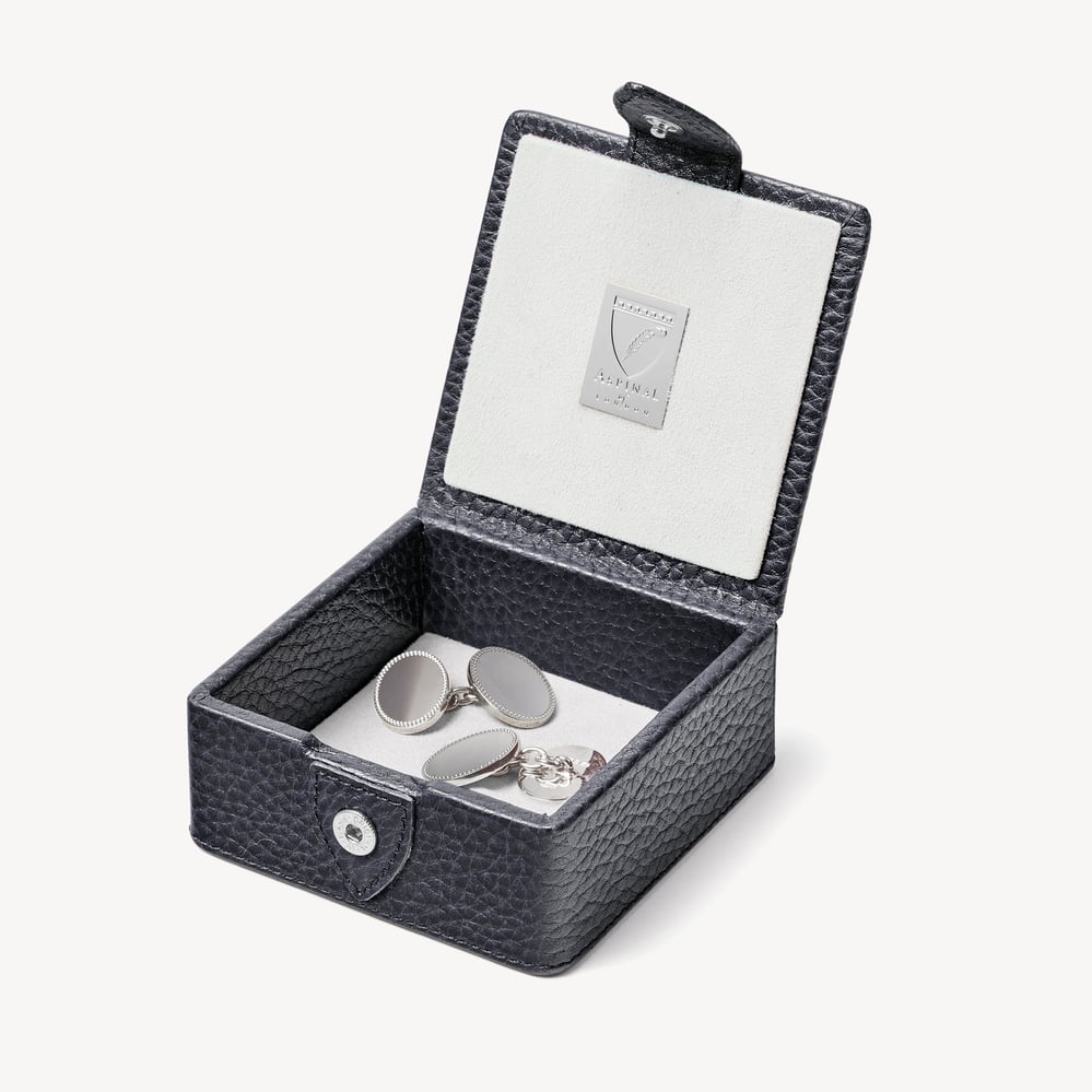 Stud Box Navy Pebble