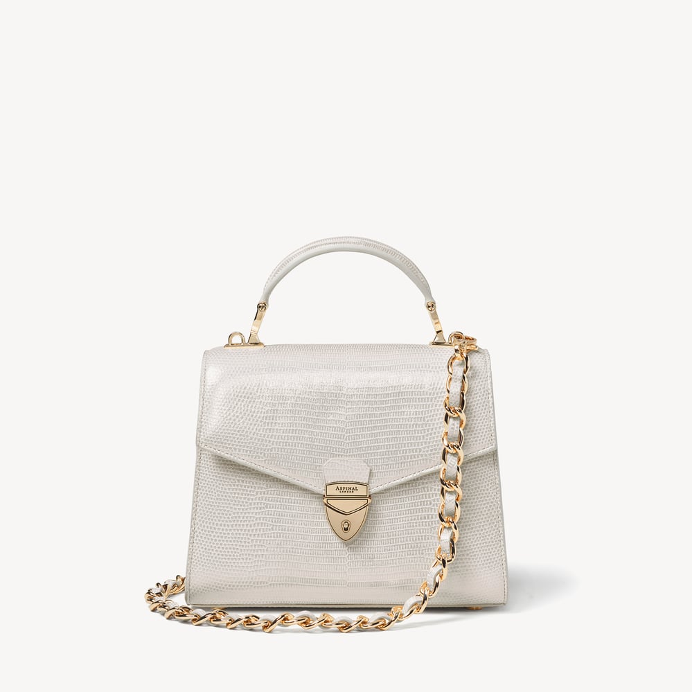 Midi Mayfair® 2 White Metallic Lizard