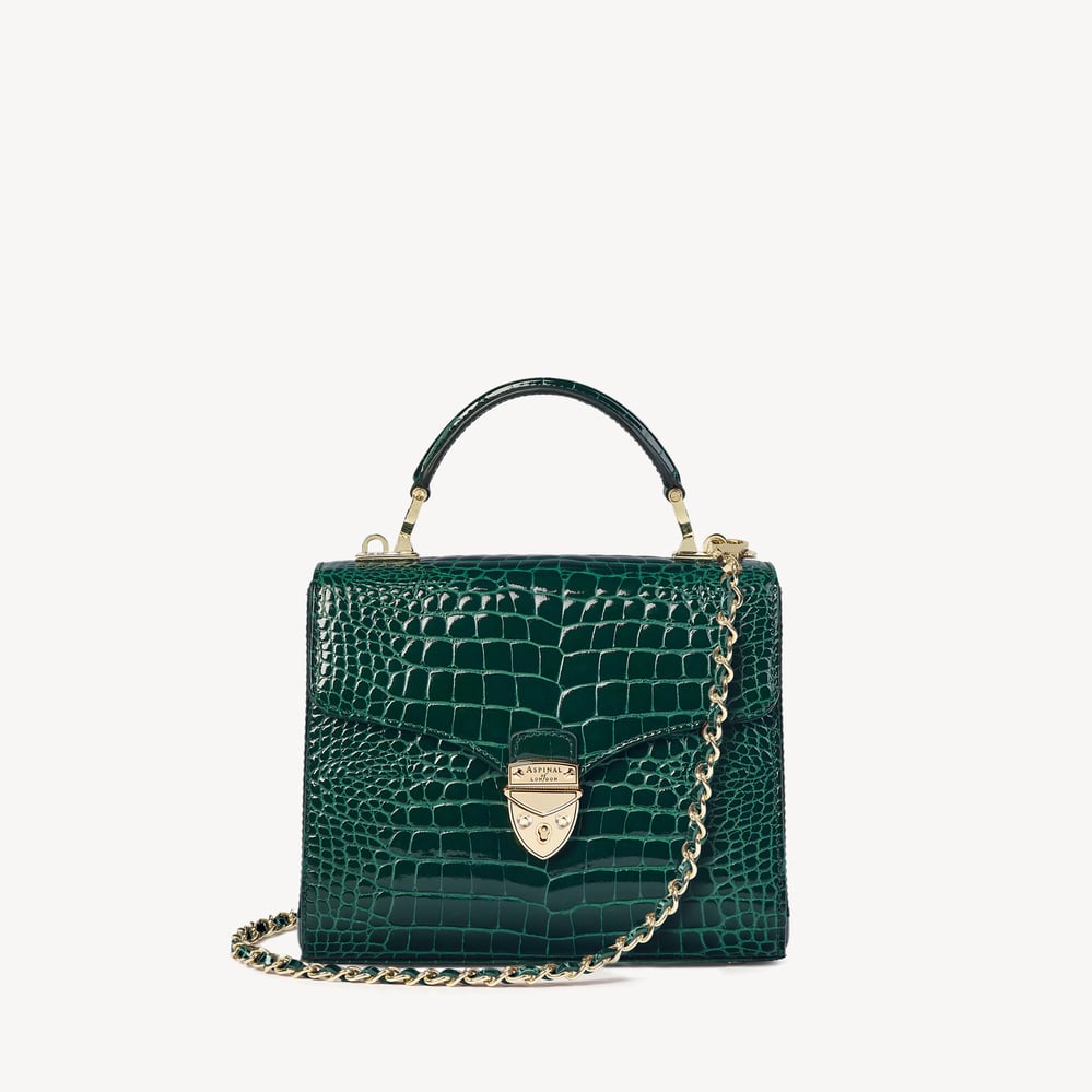 Midi Mayfair® Evergreen Patent Croc