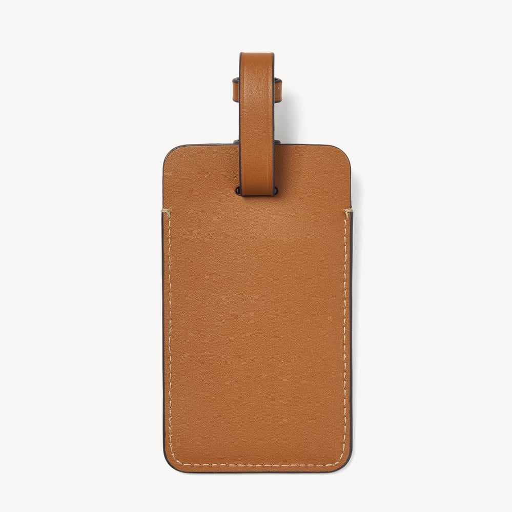 Luggage Tag Smooth Tan
